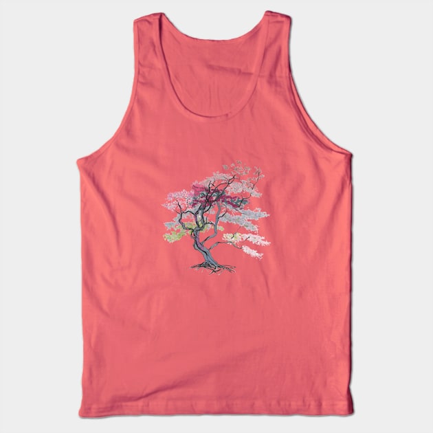 Japanese Cherry Tree Tank Top by Urban Gypsy Designs